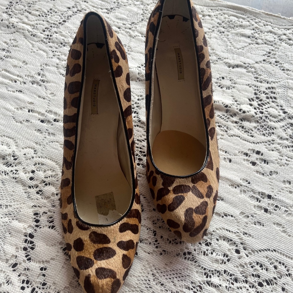 Max Studio Women's Cheetah Print Heel Size 8.5